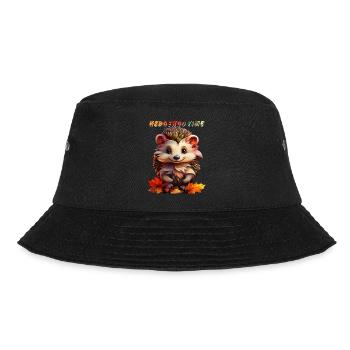 HEDGEHOG TIME - Bucket Hat - Schwarz - Vorne - Lela (165cm)