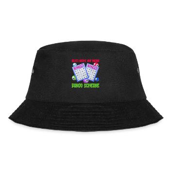 Bingo GLOTZ NICHT AUF MEINE BINGO SCHEINE Lustig - Bucket Hat - Schwarz - Vorne - Lela (165cm)