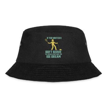Wenn Du Soft Serve Wolltest, Hättest Du Eiscreme - Bucket Hat - Schwarz - Vorne - Lela (165cm)
