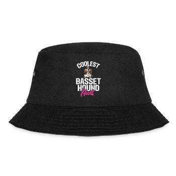 Basset Hound Gifts - Bucket Hat - Schwarz - Vorne - Lela (165cm)