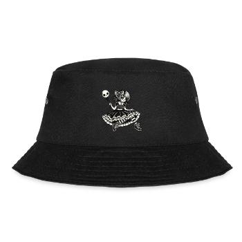 Creepy Emo Girl Dark Goth Design - Bucket Hat - black - Front - Lela (165cm)