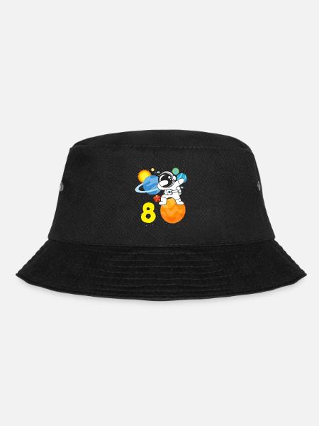 8. Geburtstag Jungen 8 Jahre Astronaut Geburtstag - Bucket Hat - Schwarz