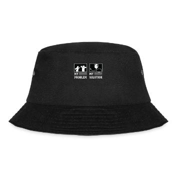 Veterinary Medicine My Problem My Pictogram Dad - Bucket Hat - Schwarz - Vorne - Lela (165cm)