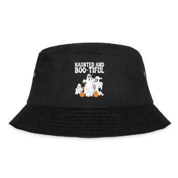 Haunted and Boo-tiful Halloween Ghosts - Bucket Hat - black - Front - Lela (165cm)