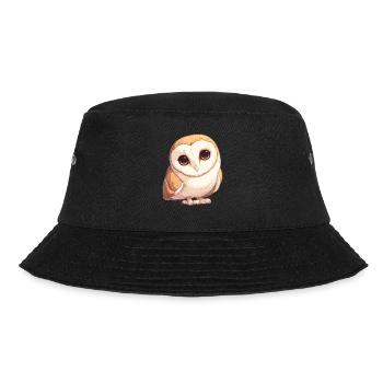 Barn Owl Schleiereulen Schleiereule - Bucket Hat - black - Front - Lela (165cm)