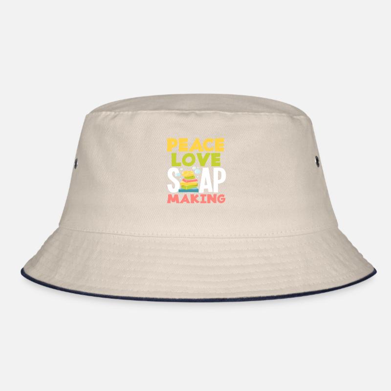 Peace Love Soap Making Bucket Hat