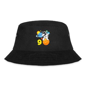 9e anniversaire garçons 9 ans astronaute anniversaire - Bob - noir - Devant - Lela (165cm)