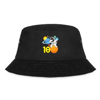 10th Birthday Boys Astronaut Birthday - Bucket Hat - black - Front - Lela (165cm)