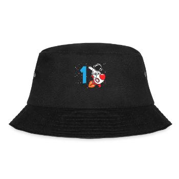1. Geburtstag Jungen 1 Jahr Astronaut Geburtstag - Bucket Hat - Schwarz - Vorne - Lela (165cm)