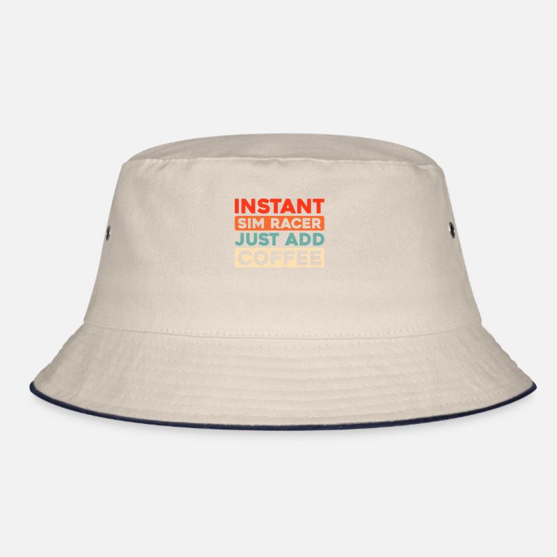 Sim Racing Coffee Bucket Hat