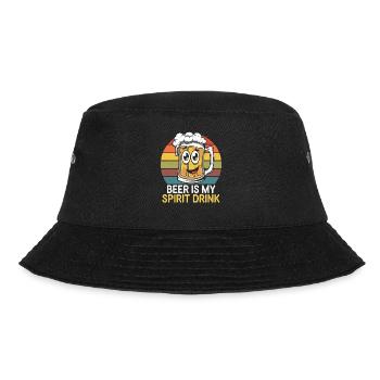 Bier Ist Mein Spirit Drink Retro Stil - Bucket Hat - Schwarz - Vorne - Lela (165cm)