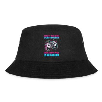 Hands me the controller, the queen wants to play - Bucket Hat - black - Front - Lela (165cm)