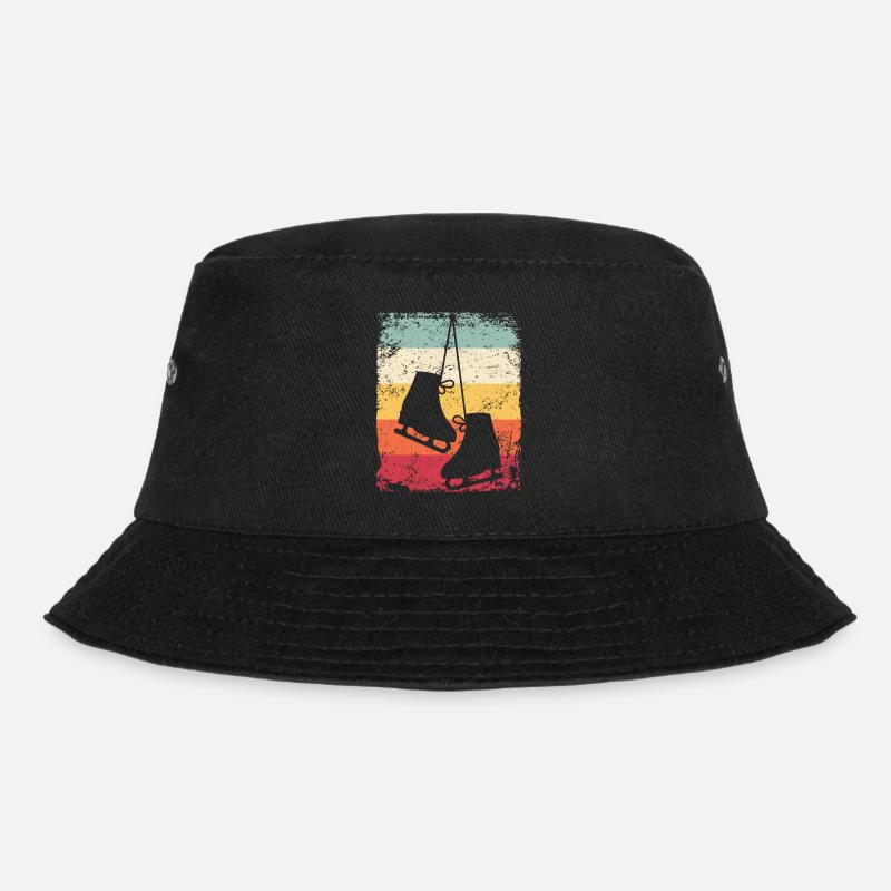 Eiskunstläufer Eiskunstlauf Schlittschuhlaufen - Bucket Hat - Schwarz