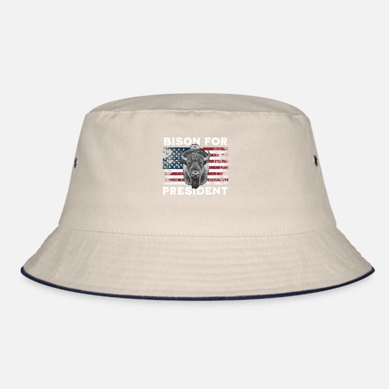 Bison For President Bucket Hat