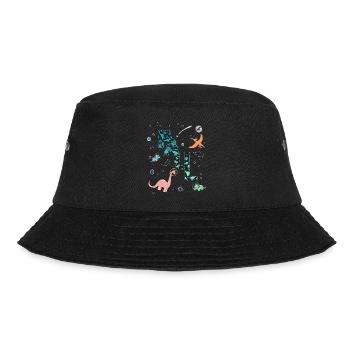 PAUL - Beautiful boy name with dinosaur - Bucket Hat - black - Front - Lela (165cm)