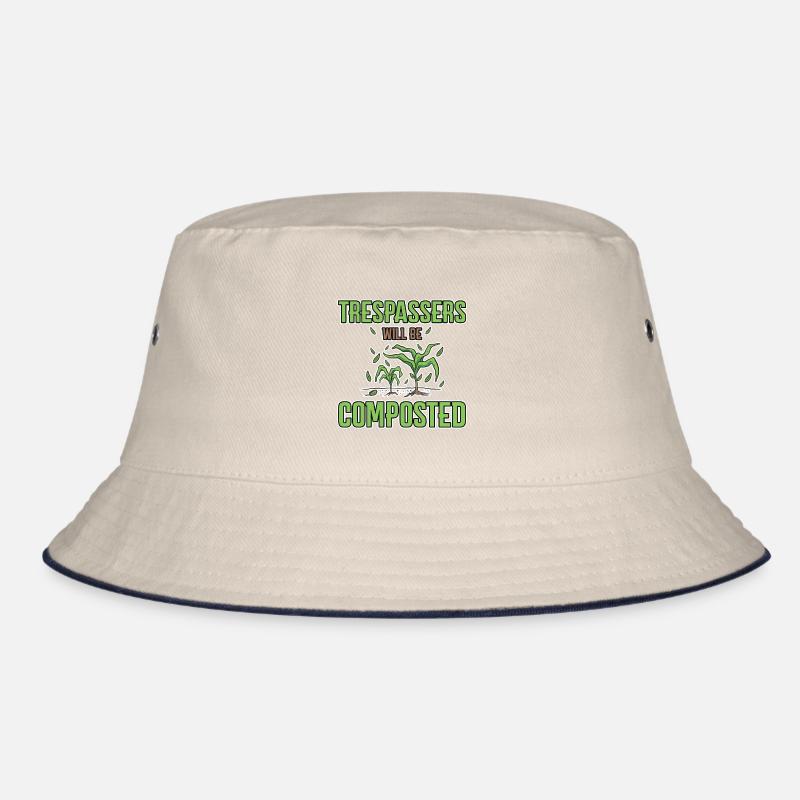 Trespassers Will Be Composted 4 Bucket Hat