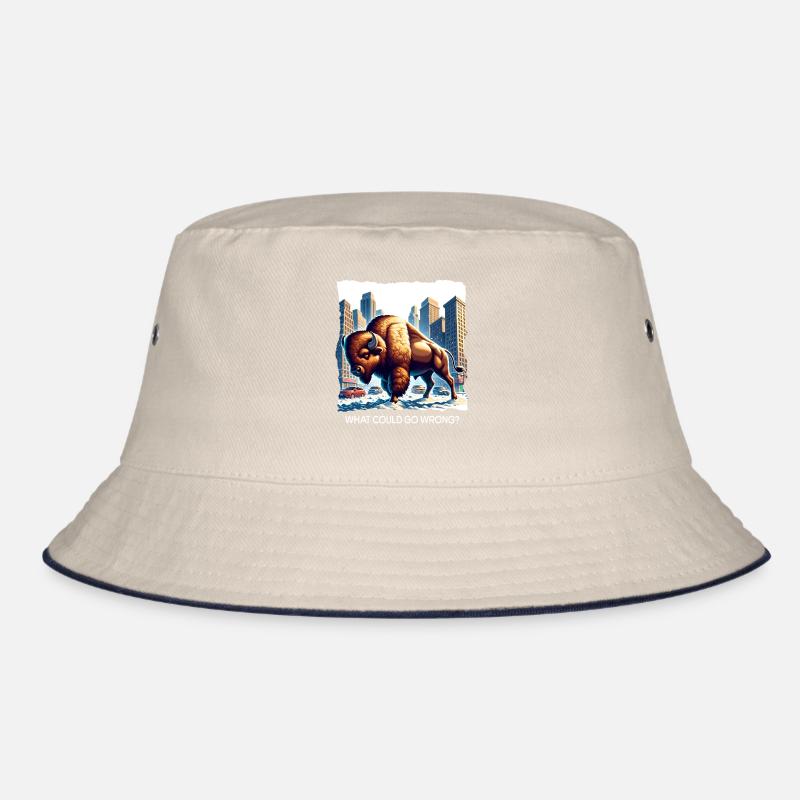 Funny Bison Saying Bucket Hat