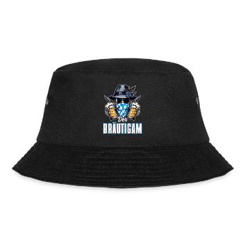 Der Bräutigam Lustiges Junggesellenabschied - Bucket Hat - Schwarz - Vorne - Lela (165cm)
