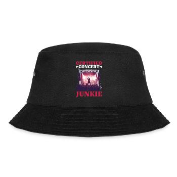 Certified Concert Junkie 13 - Bucket Hat - Schwarz - Vorne - Lela (165cm)