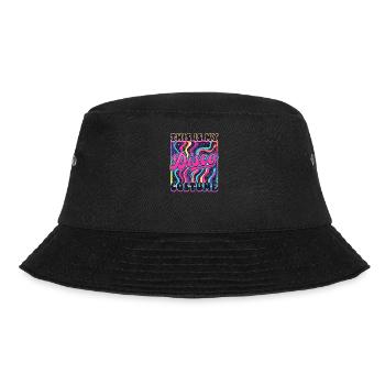 Das ist mein 70er Jahre Kostüm - Bucket Hat - Schwarz - Vorne - Lela (165cm)