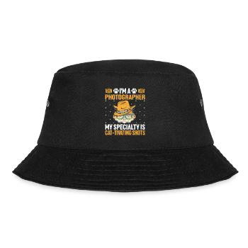 Cat Photographers Cat Lovers Photograpy Cats Photo - Bucket Hat - black - Front - Lela (165cm)