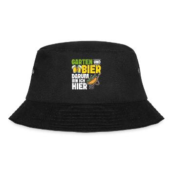 Beer Garden Gardening Allotment Gardener Gardener - Bucket Hat - black - Front - Lela (165cm)