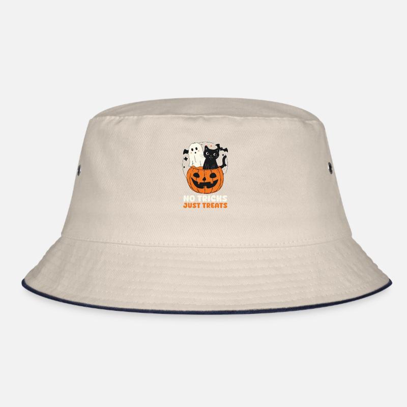 Halloween-Katze Keine Süßes, nur Leckerlis Bucket Hat