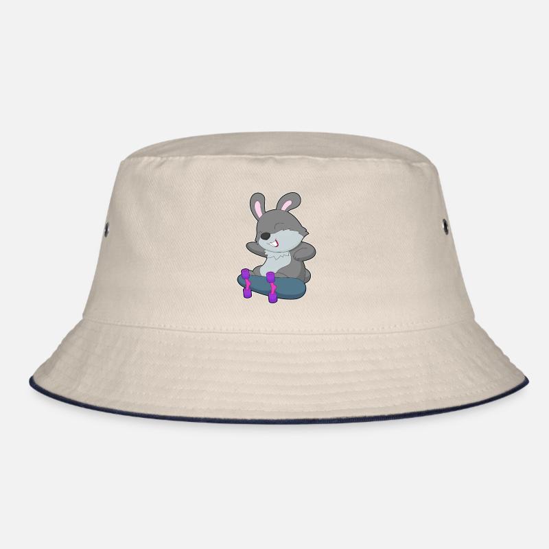 Hase Skater Skateboard Bucket Hat