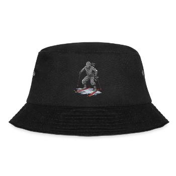 Skiing Après Ski Skiing Ninja - Bucket Hat - black - Front - Lela (165cm)