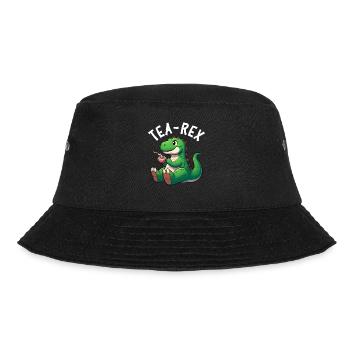 Tee Rex Dinosaurier Liebhaber T-Rex Tea Tasse - Bucket Hat - Schwarz - Vorne - Lela (165cm)