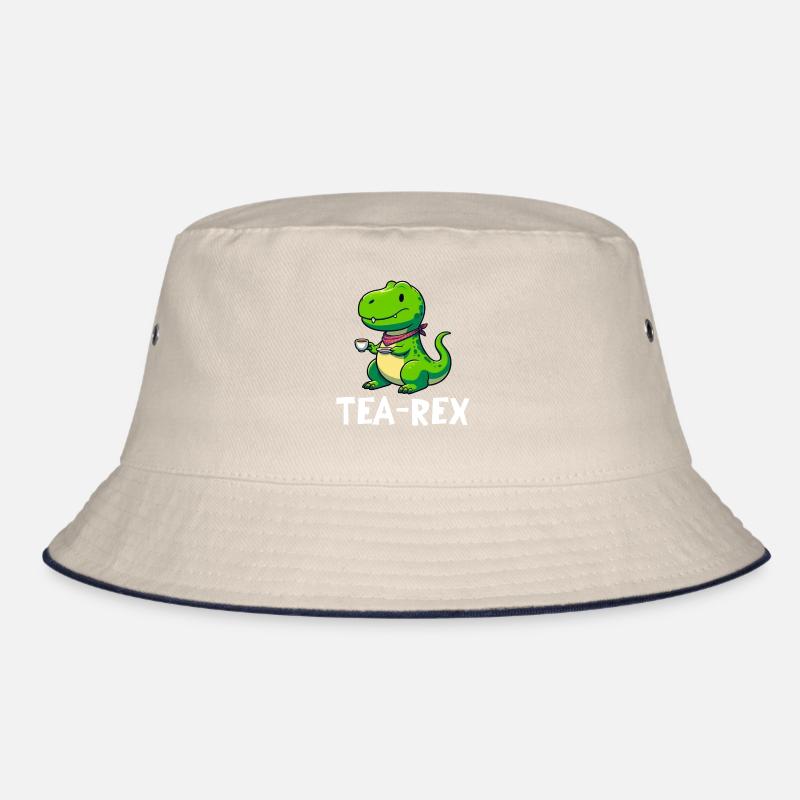 Tea Rex Dinosaur Lover T-Rex Tea Mug Bucket Hat