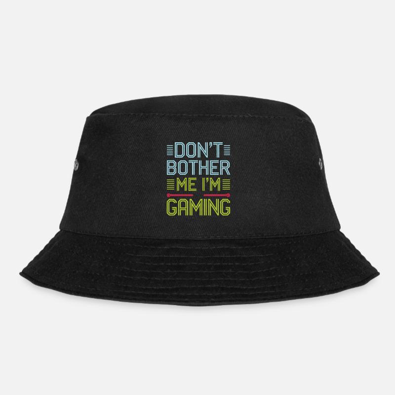 Don't Bother Me I'm Gaming 6 - Bucket Hat - Schwarz