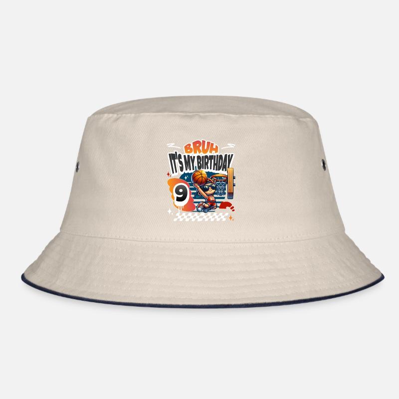 Basketball 9th Birthday Bucket Hat