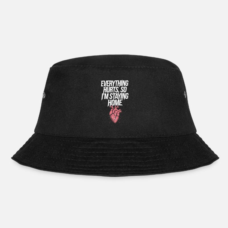 Introversion Alternativer Stil Emotional - Bucket Hat - Schwarz