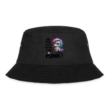 Mir Egal - Schmeiss alles hin werd Punk Punkrock - Bucket Hat - Schwarz - Vorne - Lela (165cm)