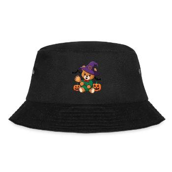 Halloween Teddy Bear Halloween Bear - Bucket Hat - black - Front - Lela (165cm)