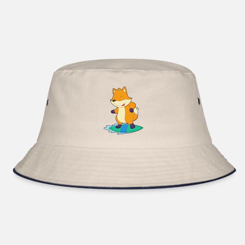 Fuchs Surfer Surfbrett Bucket Hat