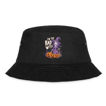 Halloween Witch I'm The Bad Witch - Bucket Hat - Schwarz - Vorne - Lela (165cm)