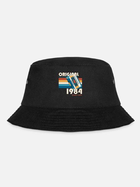 40. Geburtstag Vintage September 1984 Kassette 84 - Bucket Hat - Schwarz