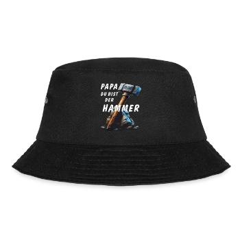 VA-THOR PAPA DU BIST DER HAMMER - Bucket Hat - Schwarz - Vorne - Lela (165cm)