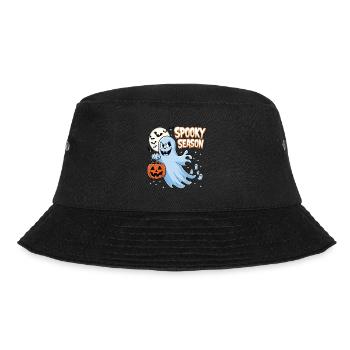 Cute Halloween Ghost Spooky Season Ghost - Bucket Hat - Schwarz - Vorne - Lela (165cm)