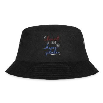 Mein Herz ist hinter dem Schlagmal - Bucket Hat - Schwarz - Vorne - Lela (165cm)