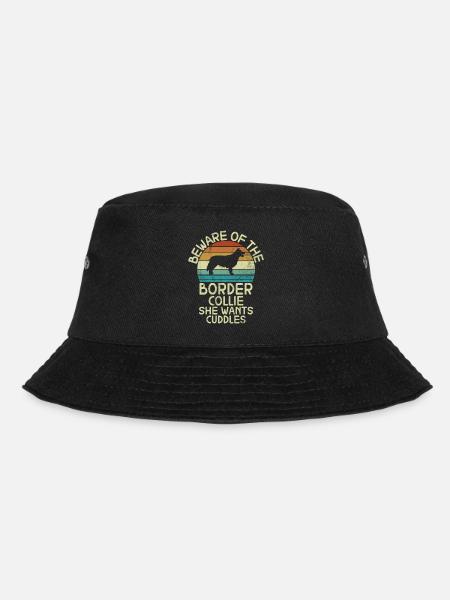 Border Collie Gifts - Bucket Hat - Schwarz