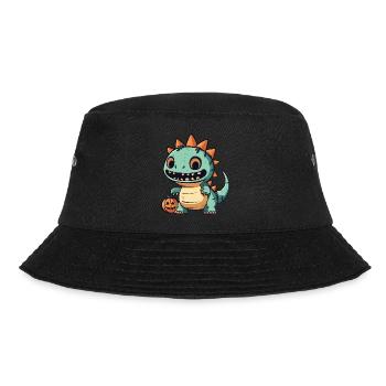 Dinosaurier stegosaurus Halloween Lustig Zombie - Bucket Hat - Schwarz - Vorne - Lela (165cm)