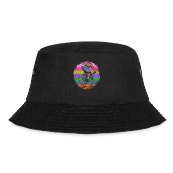 Colorful Mountain Bike Action Graphic - Bucket Hat - black - Front - Lela (165cm)