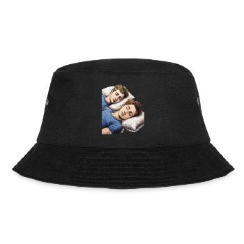 MEN SLEEPING - Bucket Hat - black - Front - Lela (165cm)