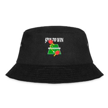 Ping Pong Tischtennis - Bucket Hat - Schwarz - Vorne - Lela (165cm)