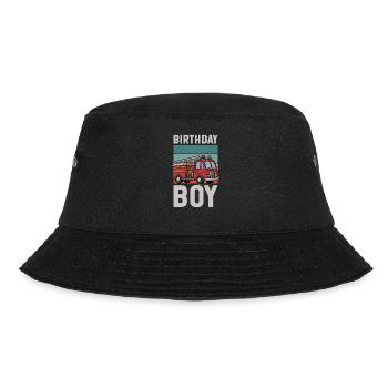 Birthday Boy Firefighter Birthday Boy - Bucket Hat - black - Front - Lela (165cm)
