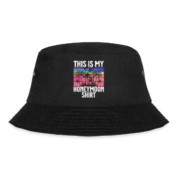 Flitterwochen Ehemann Ehefrau Paare Urlaubs - Bucket Hat - Schwarz - Vorne - Lela (165cm)