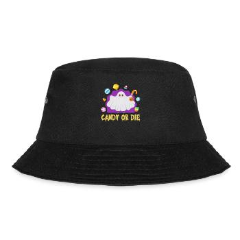 Halloween Party CANDY OR DIE Funny Halloween - Bucket Hat - black - Front - Lela (165cm)
